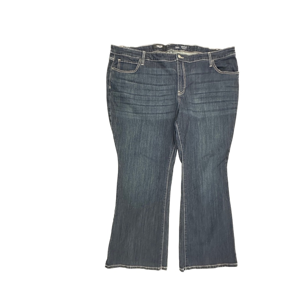 Simply Vera Vera Wang Bootcut Jeans Womens 26WS Dark Wash Mid Rise Stretch
